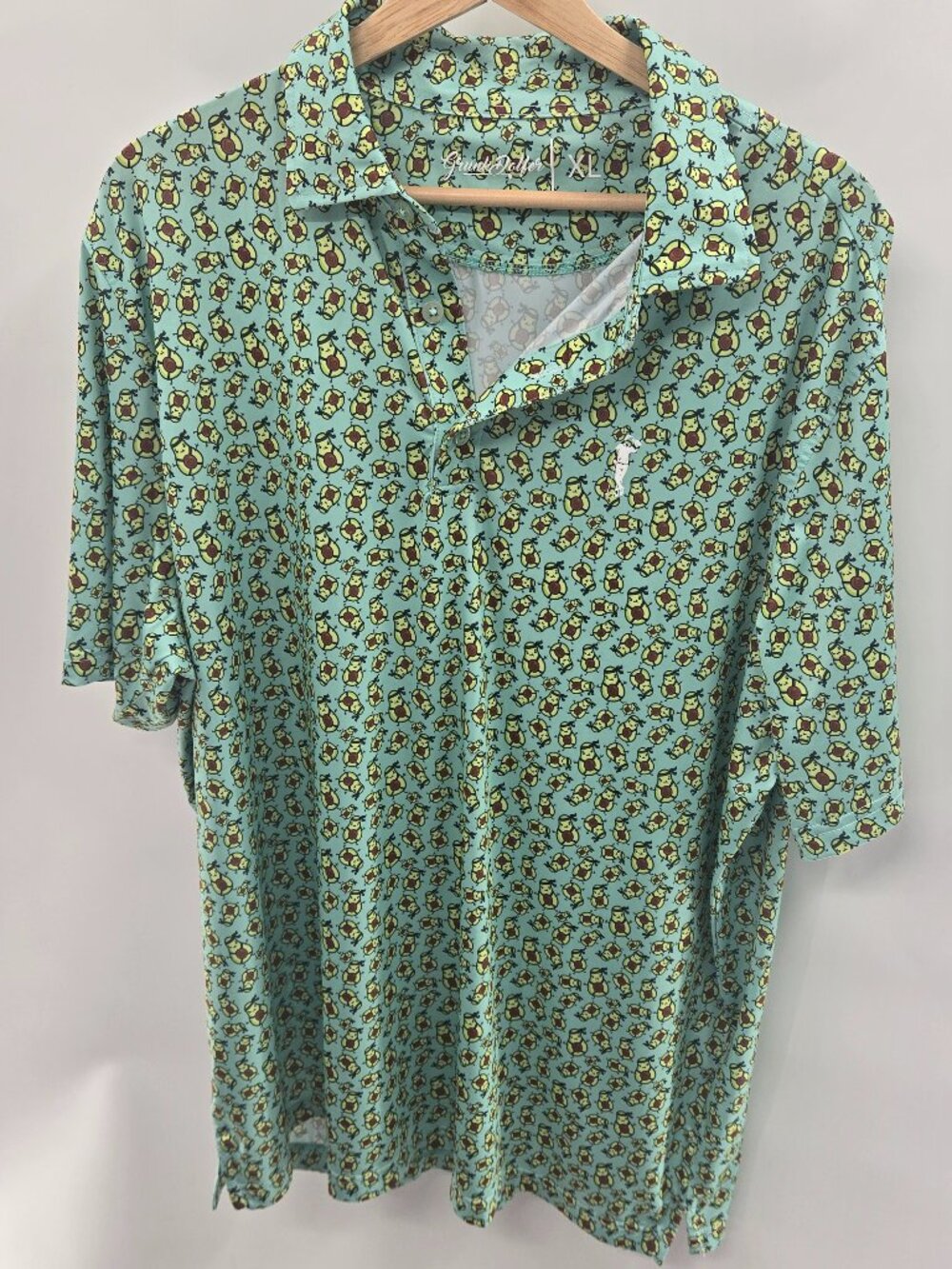 Grunk Dolfer Avocado Sonora Farms Golf Stretch Performance Mens Polo Shirt XL